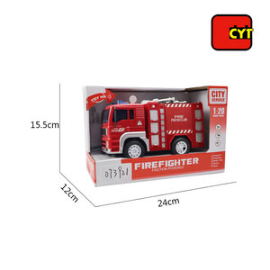 <span class=keywords><strong>Camion</strong></span> <span class=keywords><strong>de</strong></span> pompiers à friction pour enfants, modèle 1:20, <span class=keywords><strong>jouet</strong></span> <span class=keywords><strong>de</strong></span> voiture à inertie avec lumières - Product Image 6
