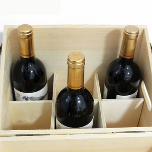 Scatola <span class=keywords><strong>Regalo</strong></span> in <span class=keywords><strong>Legno</strong></span> Personalizzata <span class=keywords><strong>per</strong></span> 6 Bottiglie di Vino, Design Unico - Product Image 2