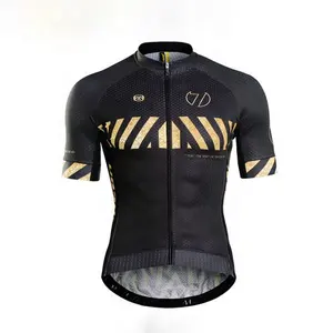 Monton Bike Wear Black Gold Custom Sublimated Classic Cycling Jersey Bicycle Clothing Quick sample No MOQ