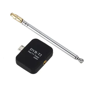 DVB-T2 Mini Micro USB sintonizador de TV receptor + antena para Android teléfono inteligente de la tableta