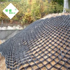 用于通道斜坡加固保护的廉价高强度纹理/穿孔hdpe塑料板蜂窝土工格室
