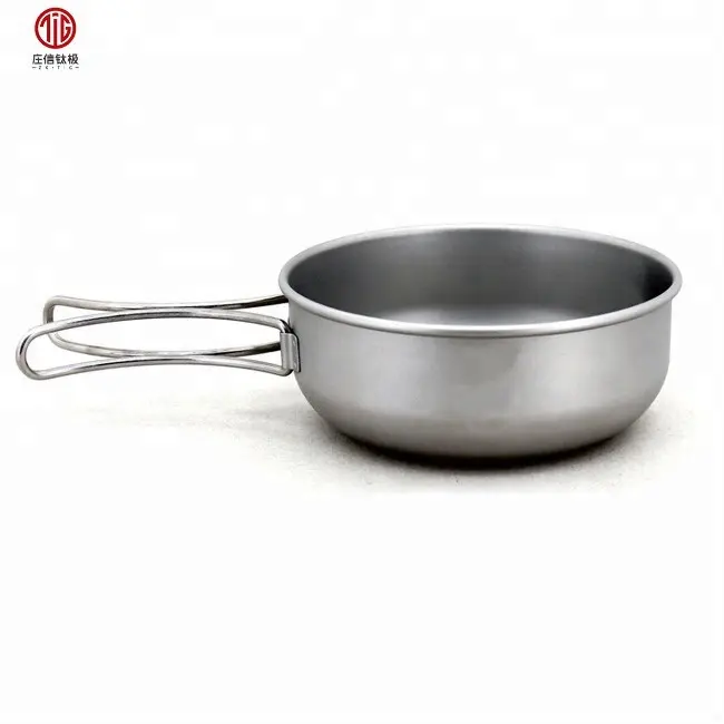 Titanium camping pannenset titanium pot outdoor koekenpan koekenpan