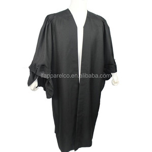 UK Style Barrister Gown-Black Color - Product Image 1