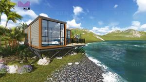 Prefab Nhà Cottage Khu Nghỉ Mát <span class=keywords><strong>Log</strong></span> Cabin Hiện Đại Đúc Sẵn Nhà Đẹp - Product Image 3
