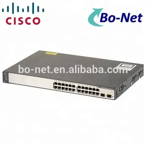 Cisco C3750 24 puerto Gigabit Ethernet Switch Cisco WS-C3750V2-24TS-S red gestionada interruptor