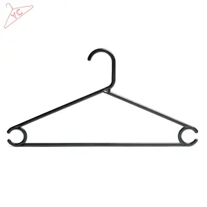 YC goede kwaliteit hot verkopen op Amazon kledingstuk winkel product lingerie display zwart plastic hanger