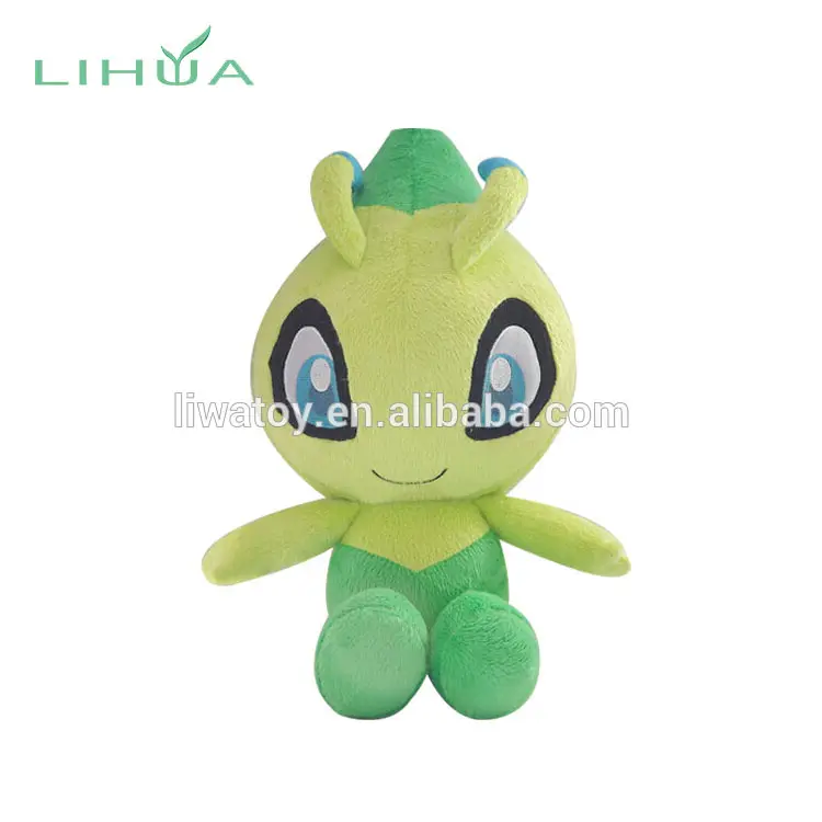Giocattolo personalizzato per bambole ripiene di peluche Alien verde bambino con materiale riciclato