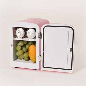 <span class=keywords><strong>Mini</strong></span> réfrigérateur rose, refroidisseur et réchauffeur, petit réfrigérateur - Product Image 2