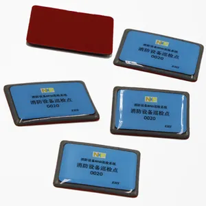 factory OEM Waterproof 13.56mhz HF anti metal epoxy sticker RFID equipment inspection tag