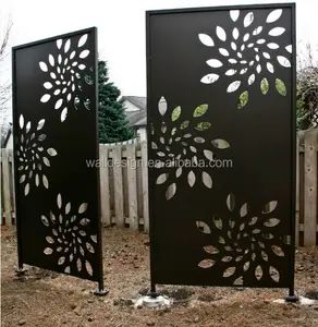 CNC carved decorative metal screen panels for garden screen decoration