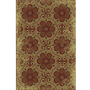 비 미끄럼 UV 인쇄 오래된 세계 작풍 포도 수확 옥외 비닐 양탄자 - Product Image 1