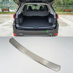 Piezas de coche de acero inoxidable plateadas, accesorios interiores de coche, parachoques trasero exterior, placa de pie, protector para <span class=keywords><strong>Subaru</strong></span> <span class=keywords><strong>Forester</strong></span> 2019 - Product Image 1