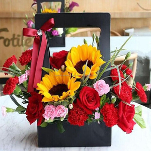 Portátil <span class=keywords><strong>de</strong></span> <span class=keywords><strong>bloqueo</strong></span> automático Fondo CAJA PLEGABLE cesta <span class=keywords><strong>de</strong></span> flores, ramo <span class=keywords><strong>de</strong></span> dama regalo cesta <span class=keywords><strong>de</strong></span> frutas <span class=keywords><strong>de</strong></span> la caja <span class=keywords><strong>de</strong></span> regalo - Product Image 2