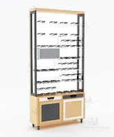 Modern optik mağaza tasarım düzeni dekorasyon duvara monte gözlük vitrin