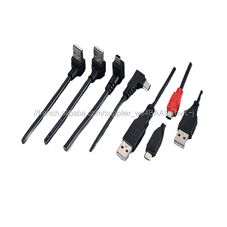 Commmunication 3 core Nylon tressé micro usb câble
