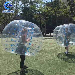 Aufblasbare sumo stoßkugel/aufblasbare bouncy ball/blase fußball mit bunte punkte