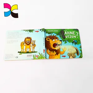 Board Book Printing Eco-friendly Custom Printed Children Cardboard Board Book Printing On Demand