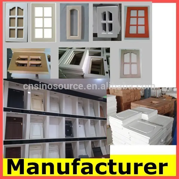 moderni in legno massello mdf pvc telaio della porta lucido armadio da cucina acrilico produttore porta