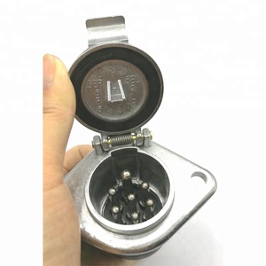 Nhà máy sản xuất 24 V Kết Nối 7 Pin Phụ Tùng Xe Tải 7 Cách N phong cách Kim Loại Trailer Ổ Cắm - Product Image 3