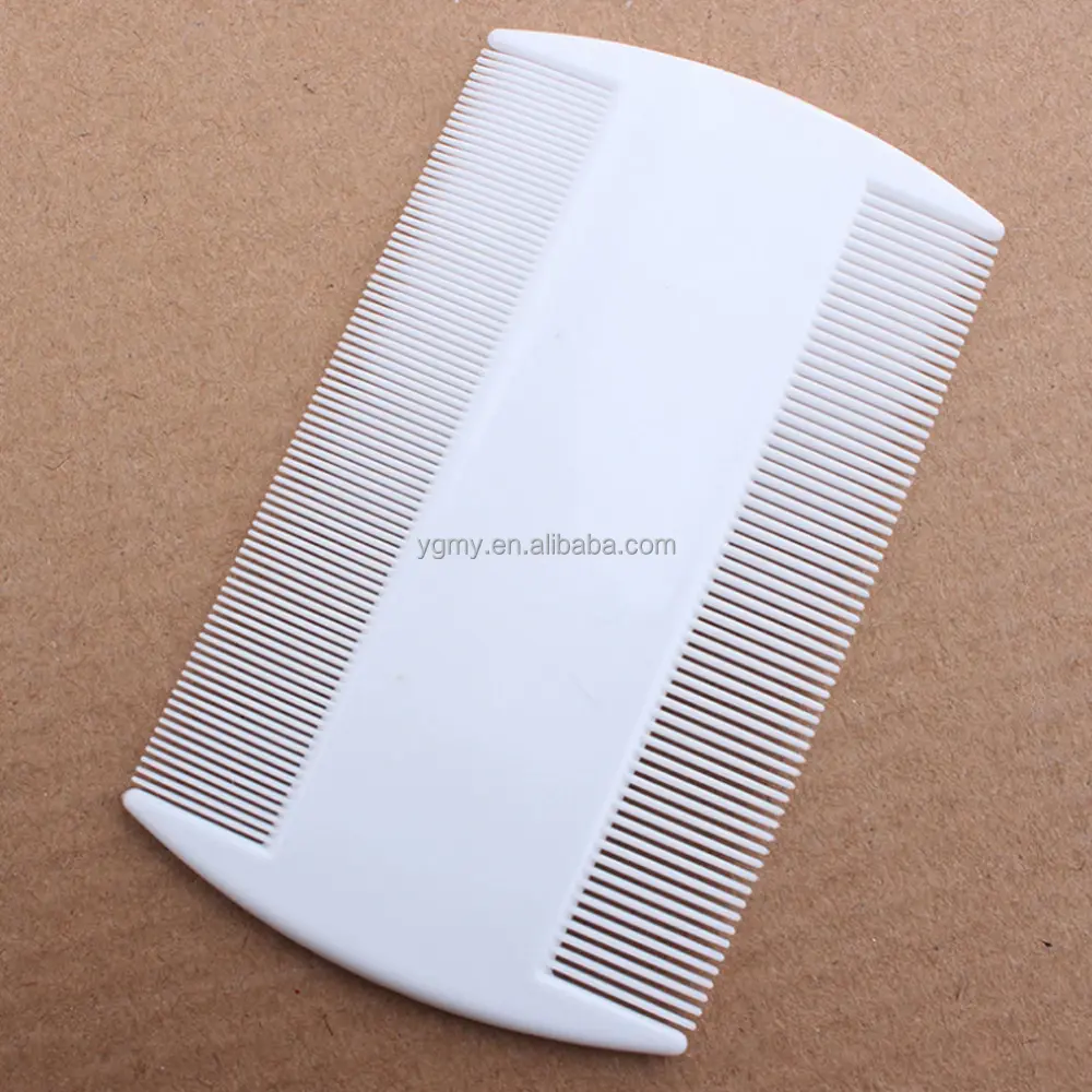 White Durable Double Sided Nit Combs for Head Lice Detection Comb Kids Pet Flea Cat Kitten Dog Comb Multifunction Grooming Tool