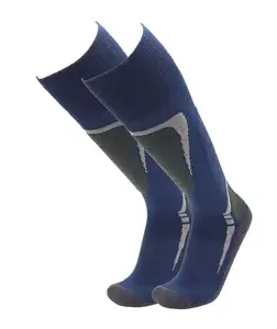 Мужские теплые спортивные носки до колен из мериносовой шерсти для катания на лыжах