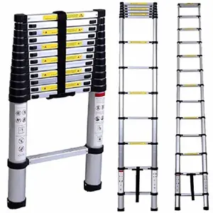 Sợi Thủy Tinh Và Alumium Loft Telescopic Phần Trọng Lượng Nhẹ Mở Rộng Gác Mái Có Thể Gập Lại Bước Thang