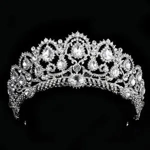 Wedding Party Pageant Prom Crown Queen Tiara Bridal Crown Luxury Rhinestone Crystal Headband Diadems Bride Hair Jewelry Ornament