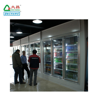 Supermarket Multiple Glass Doors Display Cold Storage <strong>Room</strong> <strong>Cooler</strong> - Product Image 2