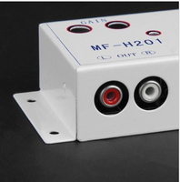 Convertisseur audio RCA pour voiture 10 pouces à vente chaude, sortie de ligne de niveau élevé vers bas, caisson de basses avec fil 12V CC