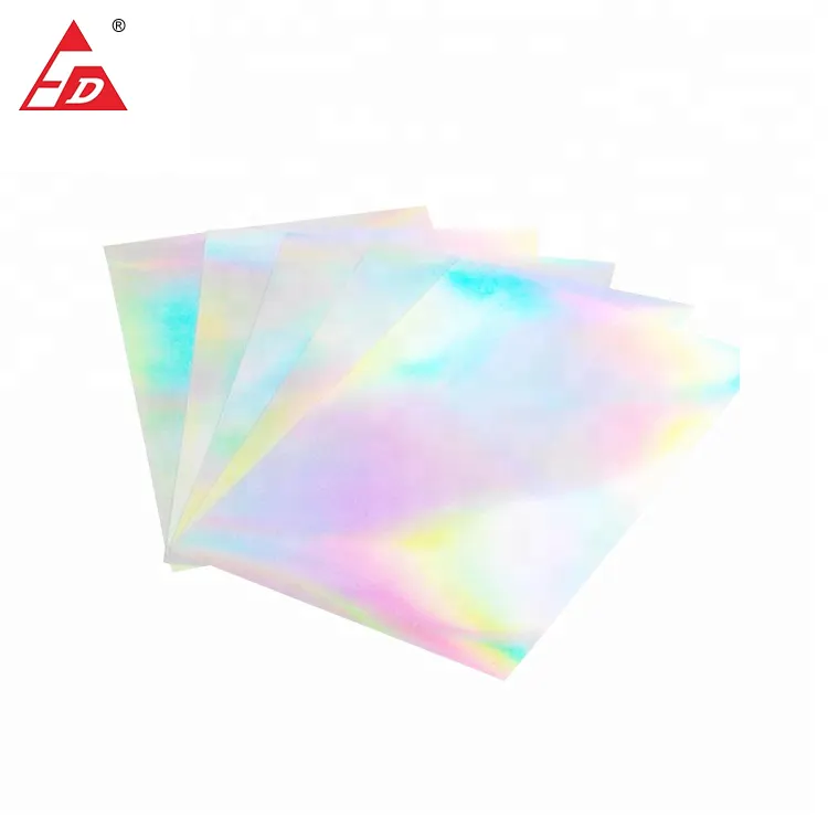 Hologram Shrink Printing PVC Holographic Label sticker laser film in sheet/roll