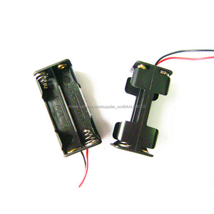 Dimensione Cella 4 x AAA (UM-* 4) Black Plastic Battery Holder Box Custodia Con Filo 3 V piombo - Product Image 1