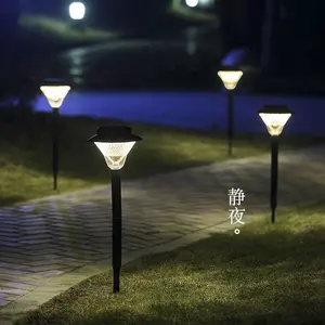 Fabricação de fábrica 48led energia solar jardim estação paisagem lâmpada ao ar livre quintal luz led