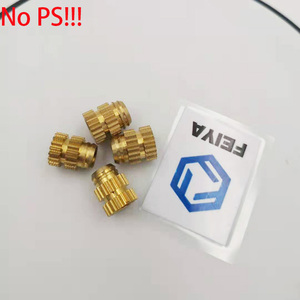 Tùy chỉnh knurling <span class=keywords><strong>Brass</strong></span> Threaded chèn Nut Đồng bằng kết thúc cho buộc nhựa - Product Image 5