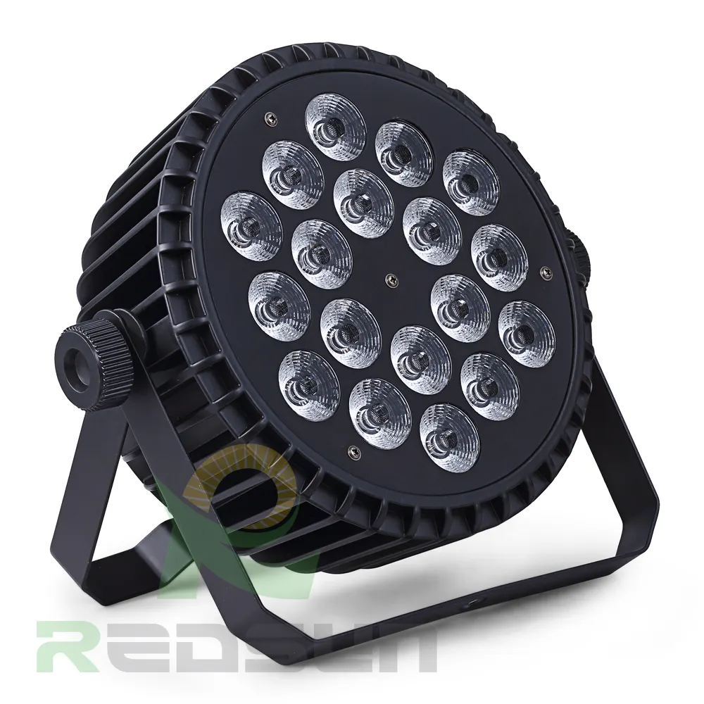 LED 18ชิ้น12วัตต์ RGBW 4in1สีเต็มเวทีมืออาชีพแสง PAR