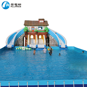 2019 grand cadre en métal piscine 20x20x1.32m en plein air équipement de piscine d'eau - Product Image 2