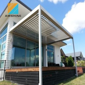 En plein air en aluminium <span class=keywords><strong>motorisé</strong></span> parasols volet pergola couvre - Product Image 1