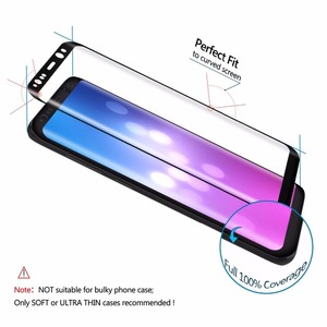 Protecteur d'écran pour Samsung S9 S22 S21 Note 20 Plus, <span class=keywords><strong>protection</strong></span> complète en verre trempé, incurvé 3D - Product Image 5