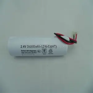 NiCd Battery Pack 2.4V 4.5Ah D mitarbeiter für notfall beleuchtung/notfall licht