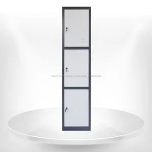 산업 이케아 스토리지 캐비닛 금속 3 문 로커 - Product Image 1