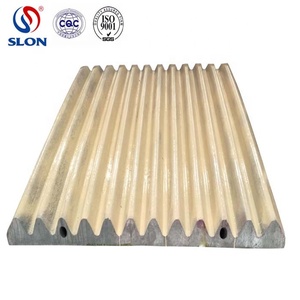 Pièces de rechange pour concasseur à mâchoires Extec C12 Mn18Cr2 Mn13Cr2, plaque de mâchoire oscillante et fixe, revêtement J4260000 J4250000 - Product Image 1