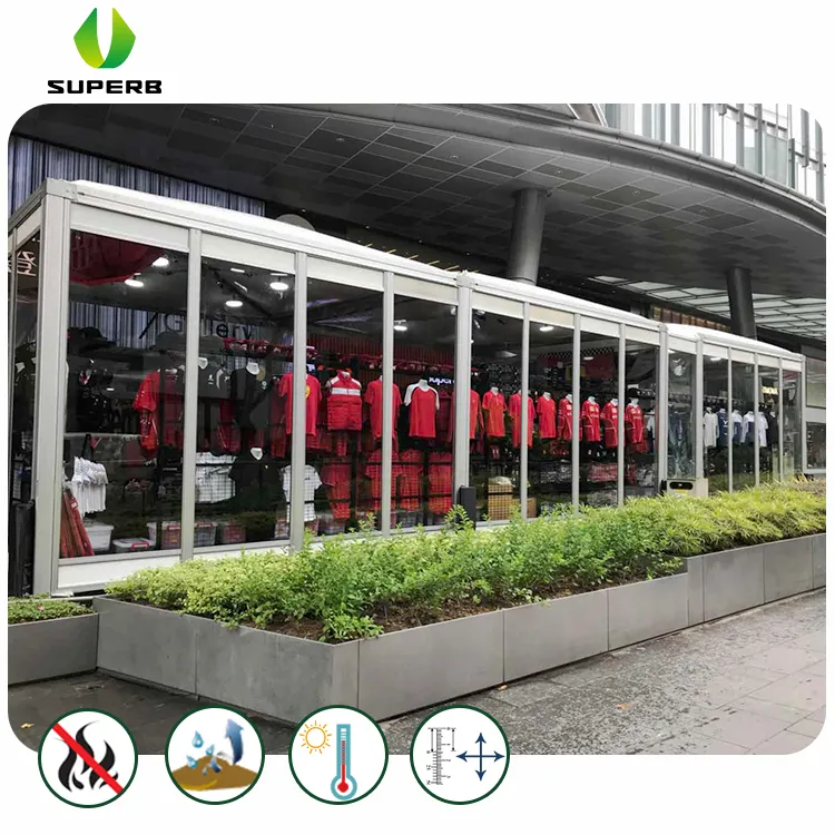 Mobil prefabrik market tasarımı ile şişme çatı ısı koruma