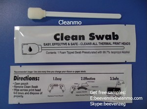 Tête d'<span class=keywords><strong>impression</strong></span> <span class=keywords><strong>zebra</strong></span> écouvillon p330i zxp3 rempli de liquide de nettoyage écouvillon - Product Image 1