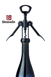 <span class=keywords><strong>Tire</strong></span>-<span class=keywords><strong>bouchon</strong></span> à vin portable tout-en-un en alliage de zinc à ailettes pour la maison et la cuisine - Product Image 2