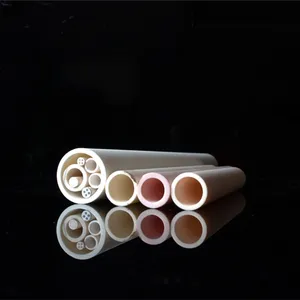 Tabung Filter Keramik Alumina Pori Tahan Api 95% 99% Al2o3 Tabung Keramik Alumina