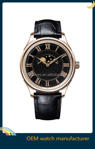 Moderno y elegante regalo de moda relojes de oro para las mejores marcas de fase lunar relojes para hombres y mujeres - Product Image 4