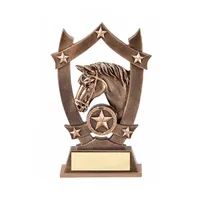 Troféu de corrida de cavalo de resina e premiado