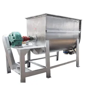 1000kg Horizontal Powder Blender Industrial Ribbon Blade Mixer