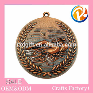 Специальная металлическая промо-круглая форма бронза старый медаль - Product Image 4