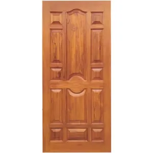 Porte d'entrée en bois, 1 pièce, design de porte principale, intérieur simple