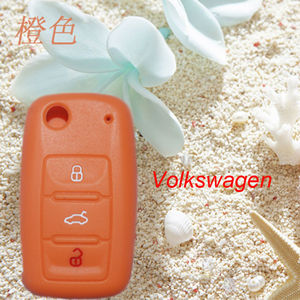 Couverture de clef de VW avec <span class=keywords><strong>3</strong></span> boutons matériau écologique articles promotionnels pour protéger <span class=keywords><strong>les</strong></span> clés de voiture - Product Image 1